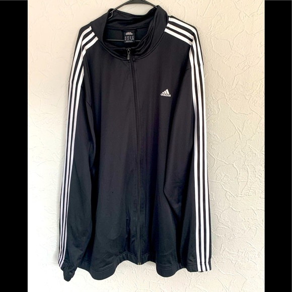 Adidas Polyester Track Jacket Mens Size 